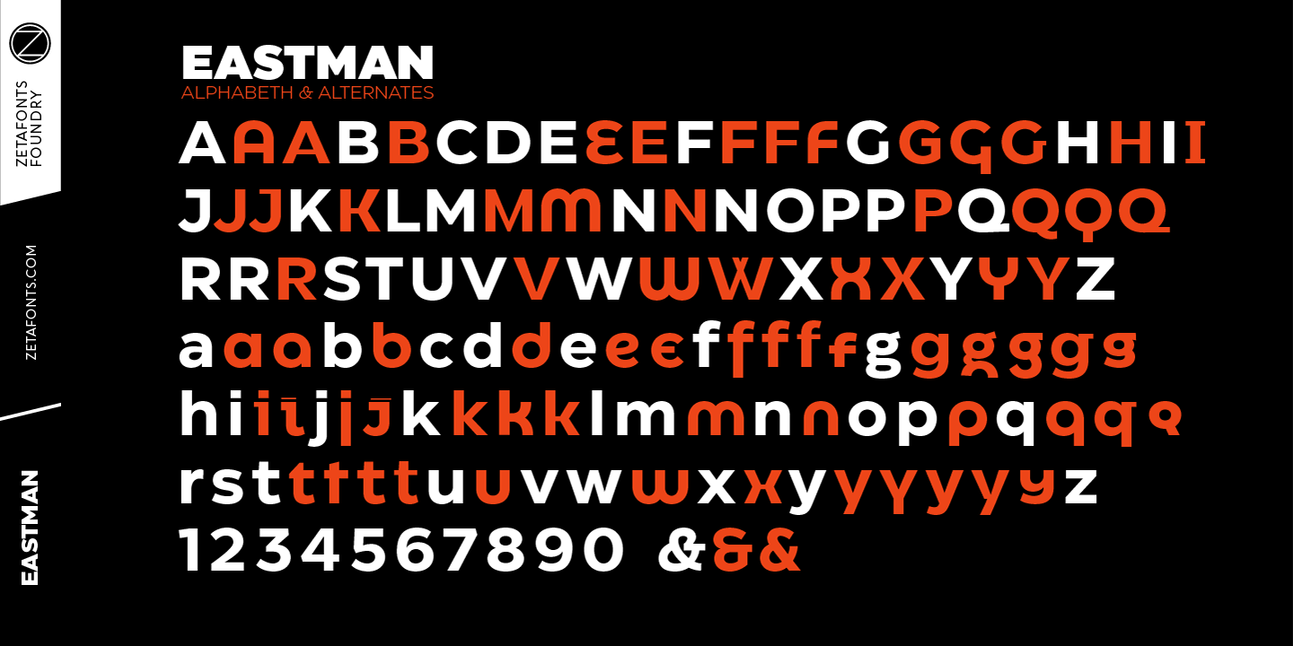 Eastman Extra light Italic Font preview